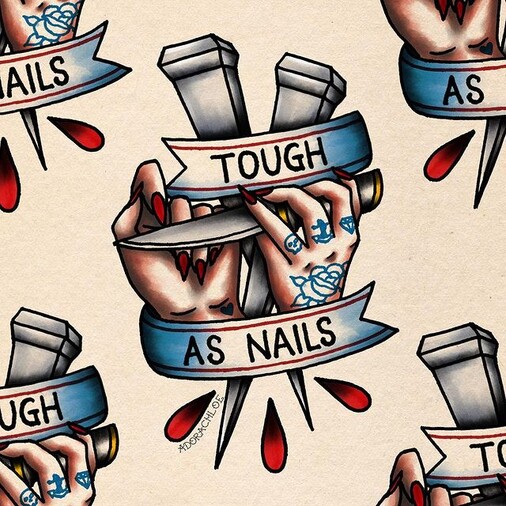 Tough as Nails - Enamel Pin 